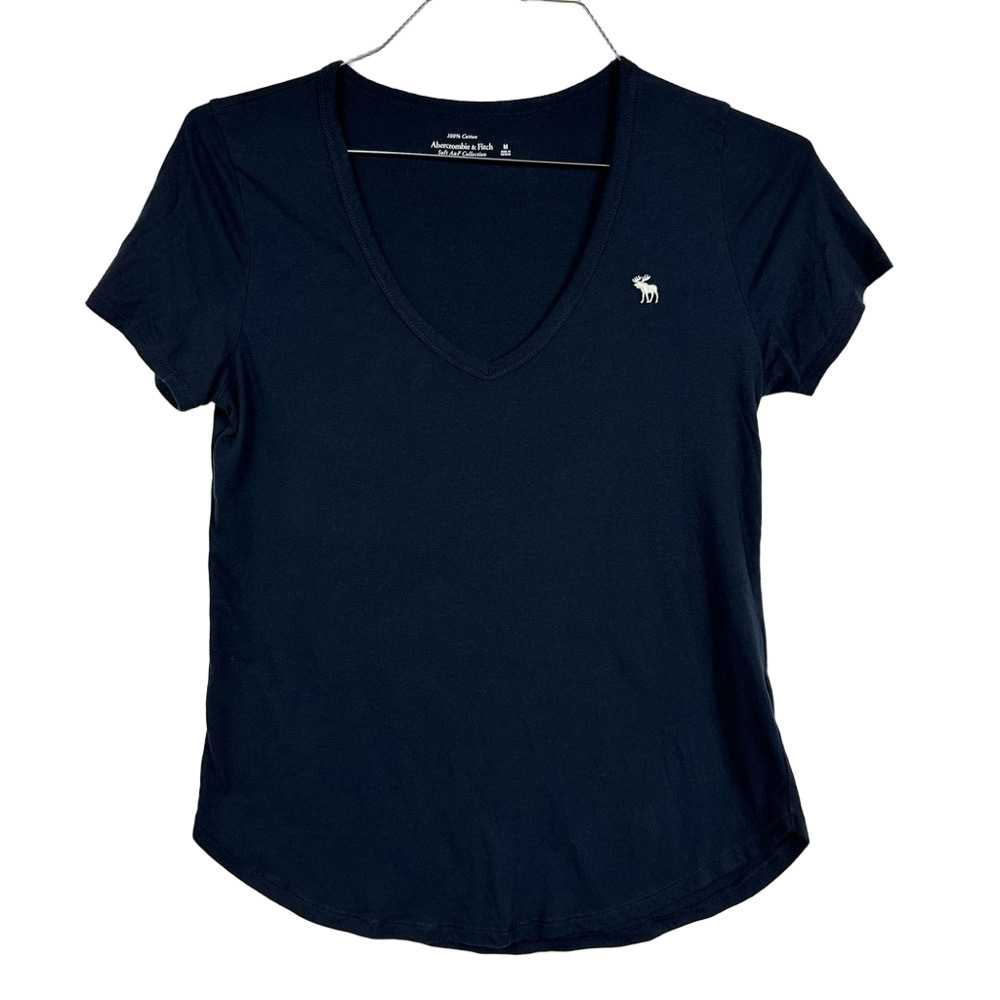 Abercrombie & Fitch Navy V-Neck Tee